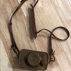 Leather “camera” bag